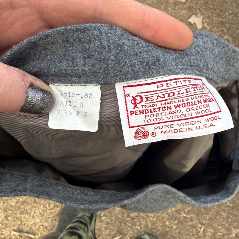 Pendleton petite wool skirt fully lined - image 4